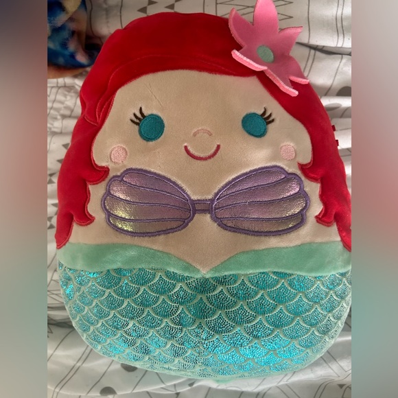 Squishmallow Kellytoy Plush Disney Airel 10” Inch Kawaii Little Mermaid - Picture 1 of 3